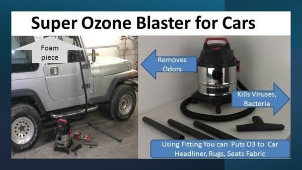 High-performance ozone generators for car odor removal and sanitation.