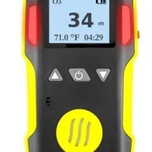 Bio3Blaster Ozone Meter — High Range 0-100 ppm O3 Gas Detector showing 34 ppm reading